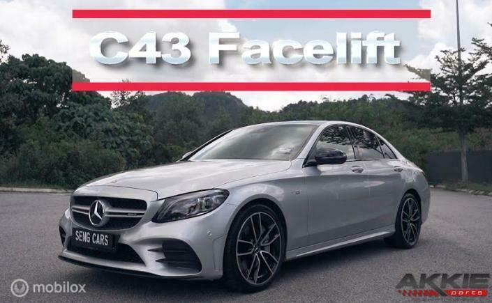 Mercedes C43 bumper facelift AMG Voorbumper origineel, Auto-onderdelen, Carrosserie en Plaatwerk, Bumper, Voor, Gebruikt, Ophalen of Verzenden