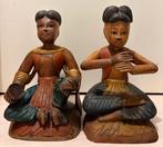 2 Houten Indonesische Beelden, Verzenden