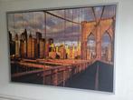 Ikea schilderij Brooklyn Bridge, Schilderij, 125 cm of meer, Zo goed als nieuw, Ophalen