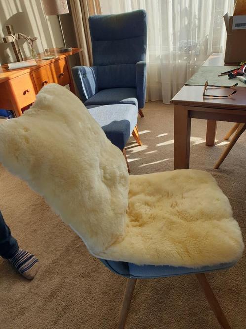 Medisch schapenwollen vacht voor stoel, Huis en Inrichting, Woonaccessoires | Plaids en Woondekens, Zo goed als nieuw, Ophalen of Verzenden