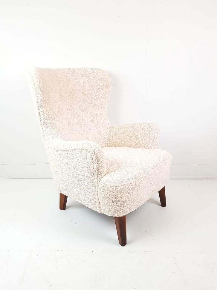 Vintage Artifort Theo Ruth heren fauteuil teddy nieuwe stof, Verzamelen, Retro, Huis en Inrichting, Verzenden