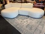 Hoekbank Eloi Teddy stof 275x150 Direct/Leverbaar E-7020, Hout, 250 tot 300 cm, #Modern#Hoekbank#Loungebank#Teddystof#Wit#Meubel#Seats