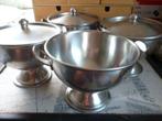 Terrine rvs 4 x schaal 3 deksels, Antiek en Kunst, Verzenden