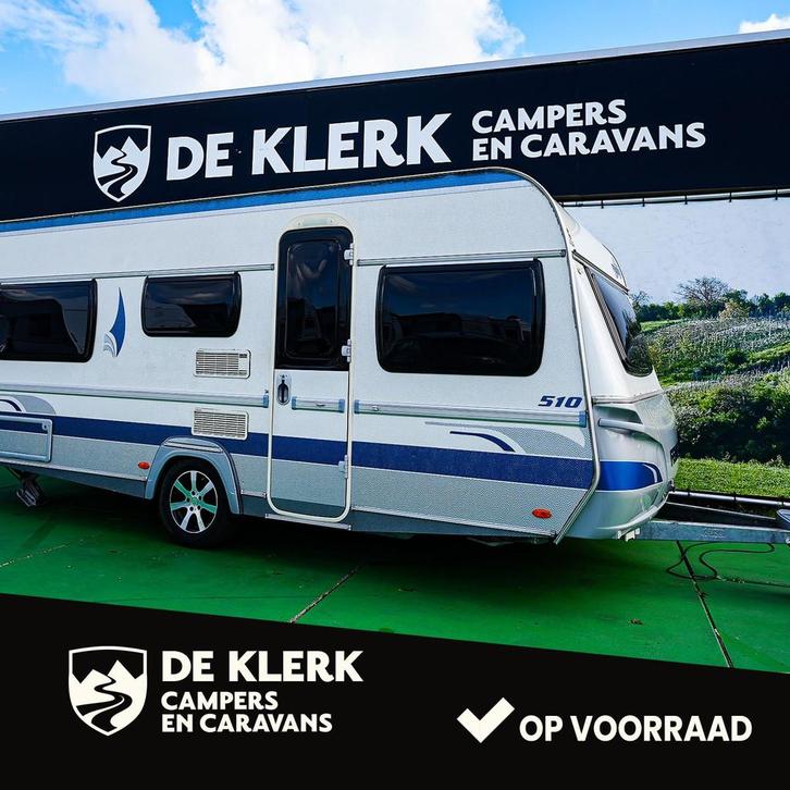 Fendt 510 TG Diamant (bj 2007), Caravans en Kamperen, Caravans, Bedrijf, 1250 - 1500 kg, Fendt, 7 tot 8 meter, Airco, Hordeur