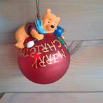 Disney Winnie the Pooh op glazen bal ornament, Ophalen of Verzenden, Winnie de Poeh of vrienden, Zo goed als nieuw, Beeldje of Figuurtje