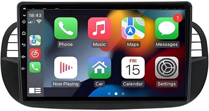 Fiat 500 / Abarth 2016–2023 – CarPlay & Android Auto Inbouw, Auto diversen, Autoradio's, Nieuw, Ophalen