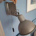 Grijze uitschuifbare wandlamp, Huis en Inrichting, Lampen | Wandlampen, Ophalen, Zo goed als nieuw, Metaal, Industrieel