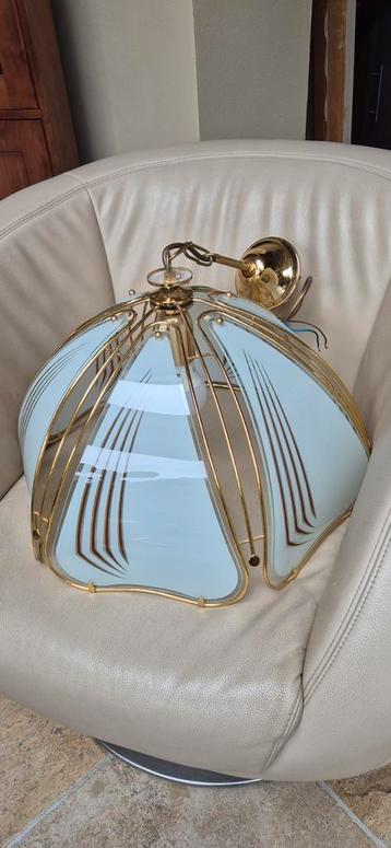 Grote Hollywood regency lotus hanglamp 42 cm dia beschikbaar voor biedingen
