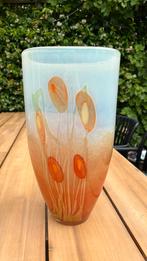 Grote vaas van Loranto glas, Huis en Inrichting, Ophalen, Overige kleuren, Minder dan 50 cm, Glas
