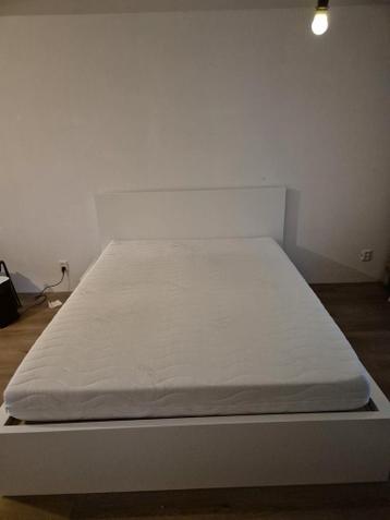 Bedframe Ikea Malm 160x200 4 lades lattenbodem bamboo matras - afbeelding 6