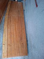 Eiken boomstam plank - 200x60x8 cm, Doe-het-zelf en Verbouw, Hout en Planken, Gebruikt, Eiken, Ophalen of Verzenden, 200 tot 250 cm
