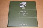 Test for Stereoscopic Vision - TNO, Ophalen of Verzenden, Zo goed als nieuw, Natuurwetenschap