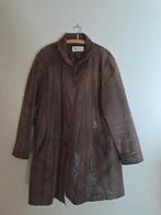 Damesjas van leer, Ophalen of Verzenden, Gedragen, Maat 46/48 (XL) of groter, Beige
