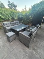 Luxe Wicker Loungeset - 5-7 Zitplaatsen, Ophalen, 5 zitplaatsen, Zo goed als nieuw, Loungeset