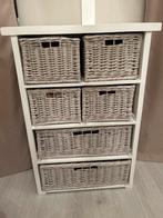 Ladekastje met rieten manden, Minder dan 50 cm, Gebruikt, 5 laden of meer, Ophalen of Verzenden