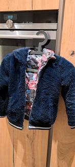 Winterjas maat 134 - Bloemen & Donkerblauw, Ophalen of Verzenden, Zo goed als nieuw, Meisje, Jas