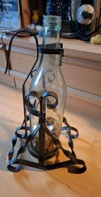 smeedijzer fles kantelaar, Huis en Inrichting, Woonaccessoires | Wijnrekken, Ophalen, 50 tot 75 cm, Zo goed als nieuw, Minder dan 5 flessen