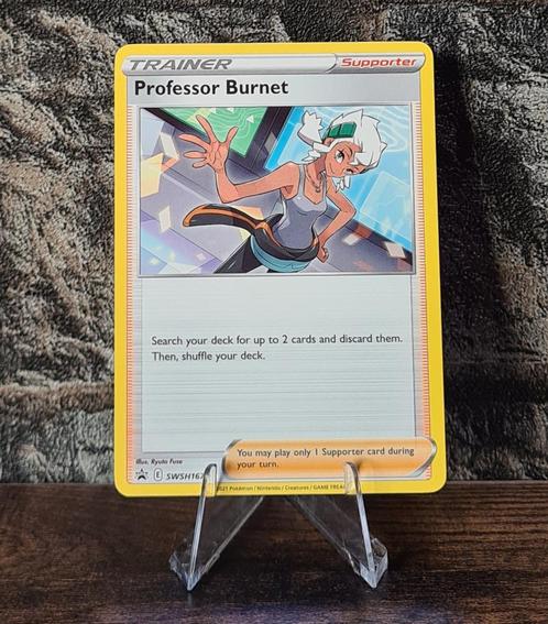 Professor Burnet SWSH167 Promo, Hobby en Vrije tijd, Verzamelkaartspellen | Pokémon, Nieuw, Losse kaart, Verzenden