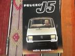 autofolder Peugeot J5  frans 1982, Ophalen of Verzenden, Zo goed als nieuw, Peugeot