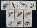 Postzegels Roemenië 1965 - reptielen, slangen, schildpadden., Ophalen of Verzenden, Overige landen, Gestempeld