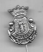 NUNSPEET WAPEN SPELD MET KROON, Verzamelen, Ophalen of Verzenden, Gebruikt, Stad of Land, Speldje of Pin