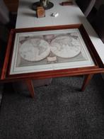 Wereldkaart Schilderij in Lijst - 83x68 cm, Antiek en Kunst, Ophalen