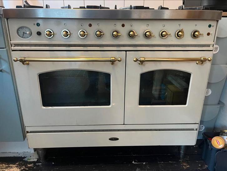 Boretti, Witgoed en Apparatuur, Fornuizen, Gebruikt, Vrijstaand, Gas, 5 kookzones of meer, 85 tot 90 cm, 60 cm of meer, Grill