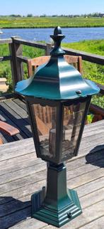 Aluminium buitenlamp voor terras of entree oprijlaan ca 60cm, Minder dan 50 watt, Staande lamp, Aluminium, Ophalen of Verzenden