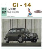CI14 Autokaart Jaguar Mark II 3;8 liter ( 1959 - 1967), Ophalen of Verzenden, Zo goed als nieuw