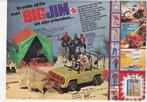 Retro reclame 1977 Mattel Big Jim safari Jeep tent pop, Verzamelen, Overige typen, Ophalen of Verzenden