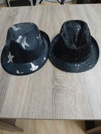 Feestelijke hoeden zwart glitter & zilver ster, Ophalen of Verzenden, Zo goed als nieuw, One size fits all, Hoed