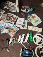 Nintendo Wii complete set met spellen - controllers, Ophalen of Verzenden, Zo goed als nieuw, Met 2 controllers