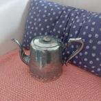 Antieke verzilverde theepot, Antiek en Kunst, Ophalen of Verzenden, Zilver
