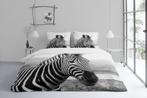 Dekbedovertrek Byrklund zebra katoen 2-persoons -85% korting, Nieuw, Dekbedovertrek, Ophalen of Verzenden, Zwart