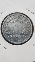 1 Franc 1943 Frankrijk, Postzegels en Munten, Munten | Europa | Niet-Euromunten, Frankrijk, Ophalen of Verzenden