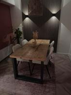 Steigerhouten eettafel, Huis en Inrichting, Ophalen, 200 cm of meer, 50 tot 100 cm, Zo goed als nieuw