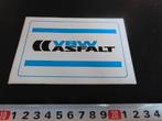sticker logo VBW ASFALT zoetermeer *, Ophalen, Zo goed als nieuw
