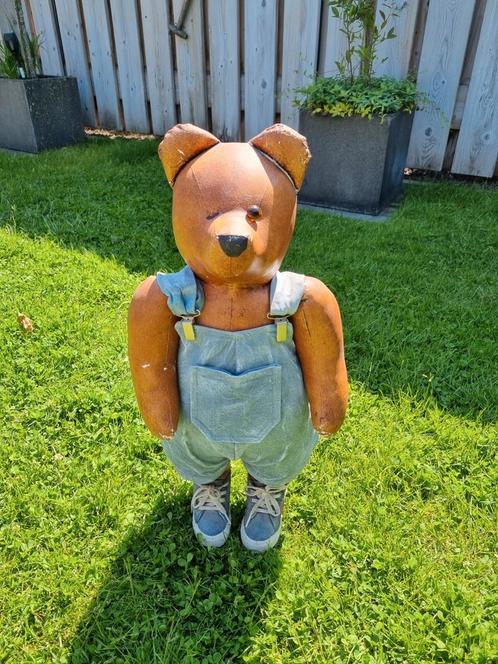 Handgemaakte vintage beer met een lieve knipoog, Verzamelen, Beren en Cherished Teddies, Zo goed als nieuw, Overige typen, Overige merken