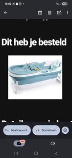 Opvouwbaar bad/ Inklapbaar zitbad 148 cm lang. Blauw., Huis en Inrichting, Ophalen, 100 tot 150 cm, Overige typen, Zo goed als nieuw