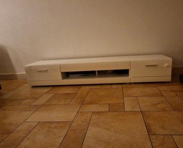 Witte hoogglans tv-meubel