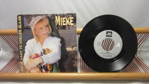 Mieke, Om Je Hart Te Voelen Slaan (single 7"), Cd's en Dvd's, Vinyl Singles, Gebruikt, Single, Nederlandstalig, 7 inch, Ophalen of Verzenden