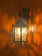 Leuke kleine wandlantaarn, Ophalen of Verzenden, Gebruikt, Glas, Vintage