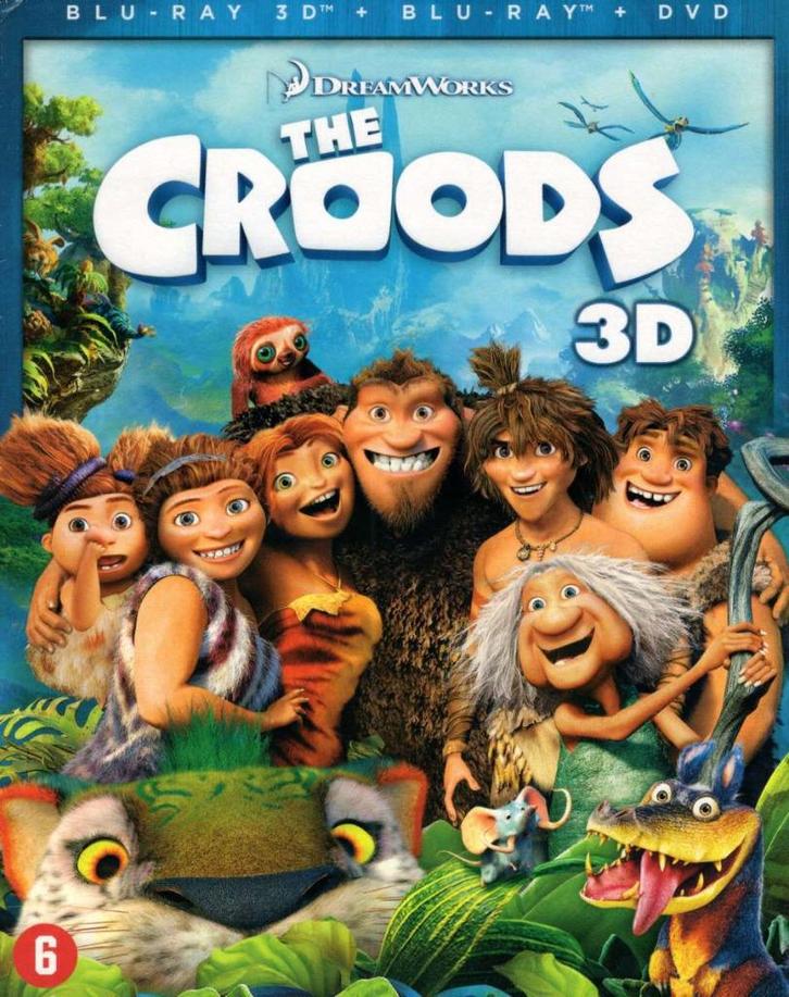 The Croods 3D + bluray + dvd - met slipcover - NL, Cd's en Dvd's, Blu-ray, Zo goed als nieuw, 3D, Verzenden
