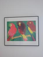 Walasse Ting - Kleurets met Papegaaien, 60x50 cm, Ophalen