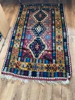Perzisch Kleurrijk Vintage Tapijt, Gebruikt, 100 tot 150 cm, Wit, Rechthoekig