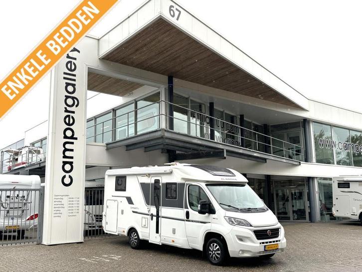 Adria Compact Plus DL ENKELE BEDDEN 6.99M ! FACE TO FACE, Caravans en Kamperen, Campers, Bedrijf, tot en met 3, Half-integraal