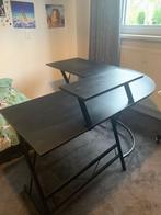 Zwart hoekbureau, Huis en Inrichting, Bureaus, Ophalen, Gebruikt, Bureau