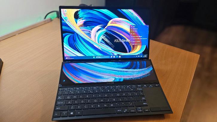 ASUS Zenbook DUO UX482EA, Computers en Software, Windows Laptops, Zo goed als nieuw, 14 inch, SSD, 2 tot 3 Ghz, 16 GB, Qwerty