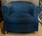 Blauwe stoel - stof, 75 tot 100 cm, Gebruikt, Stof, 75 tot 100 cm