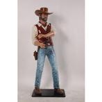 Cowboy Gunslinger beeld 6 ft. - 189 cm, Nieuw, Overige typen, Ophalen